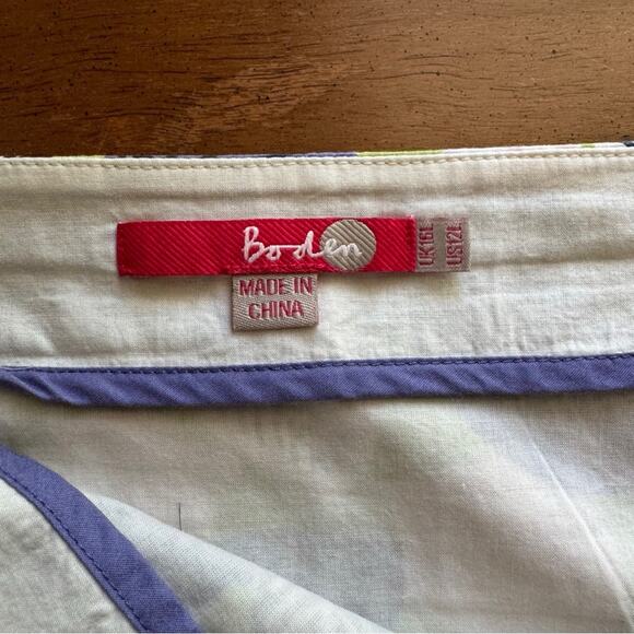 Boden Leaf Print A-Line Skirt - Picture 4 of 4